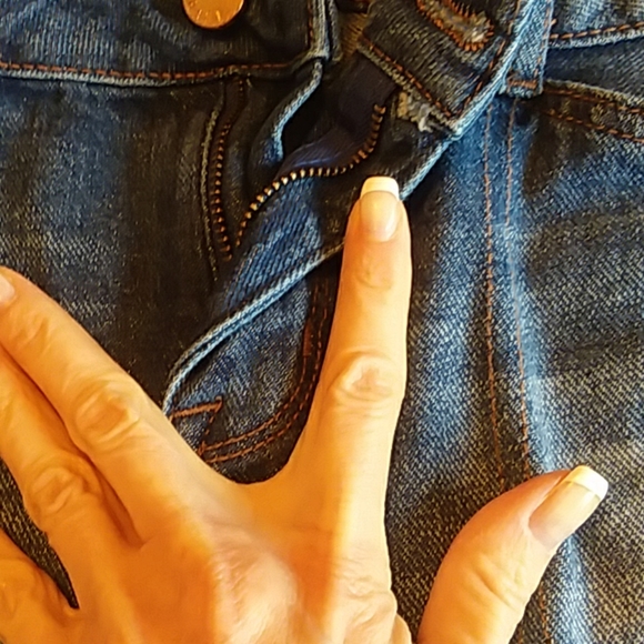 WILLIAMRAST frayed denim flared skirt, NWOT - Picture 7 of 8